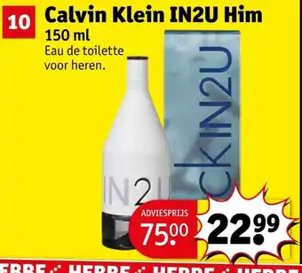 Kruidvat Calvin Klein IN2U Him aanbieding