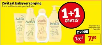 Kruidvat Zwitsal babyverzorging aanbieding