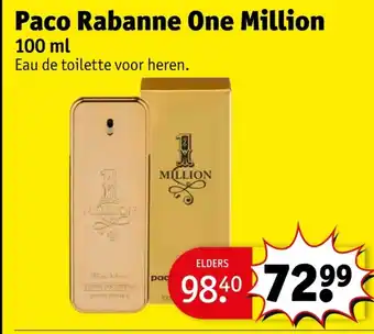Kruidvat Paco Rabanne One Million aanbieding