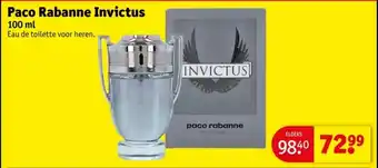 Kruidvat Paco Rabanne Invictus aanbieding
