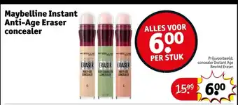 Kruidvat Maybelline Instant Anti-Age Eraser concealer aanbieding