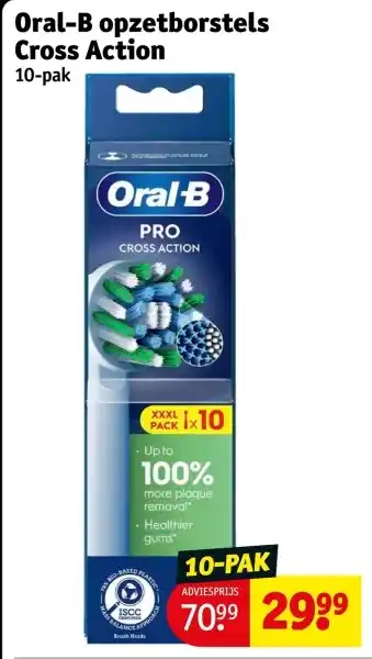 Kruidvat Oral-B opzetborstels Cross Action aanbieding