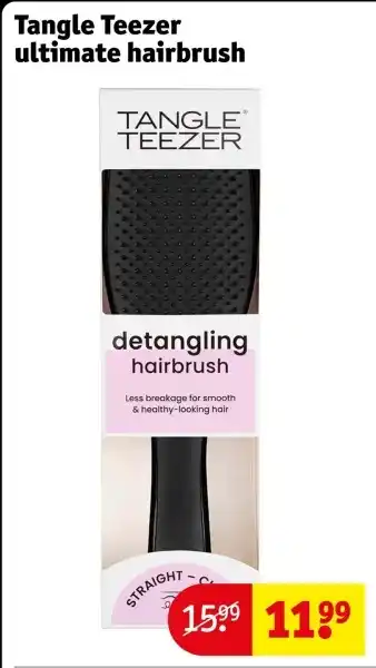 Kruidvat Tangle Teezer ultimate hairbrush aanbieding