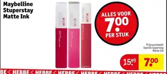 Kruidvat Maybelline Stuperstay Matte Ink aanbieding