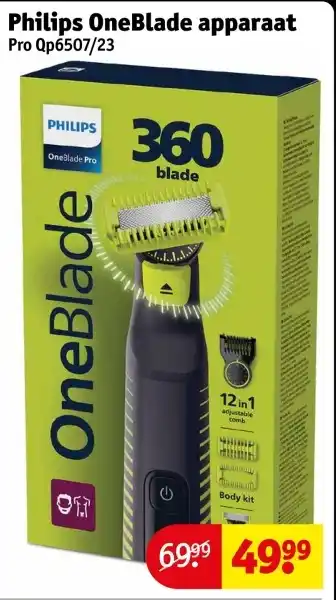 Kruidvat Philips OneBlade apparaat aanbieding