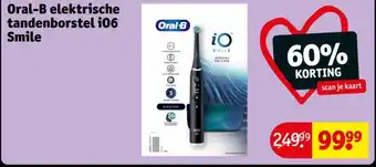Kruidvat Oral-B elektrische tandenborstel i06 Smile aanbieding