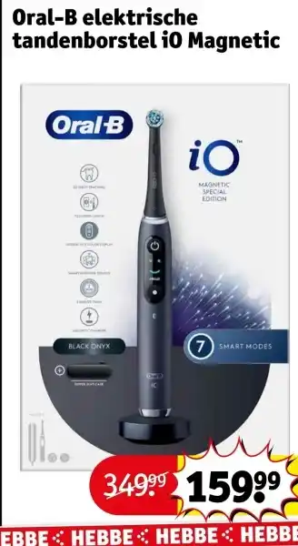 Kruidvat Oral-B elektrische tandenborstel i0 Magnetic aanbieding