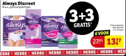 Kruidvat Always Discreet aanbieding