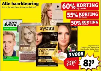 Kruidvat Alle haarkleuring aanbieding