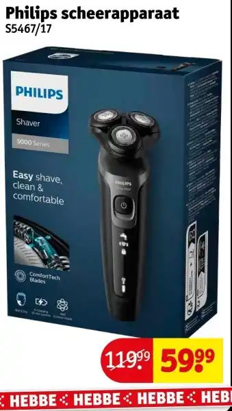 Kruidvat Philips scheerapparaat aanbieding
