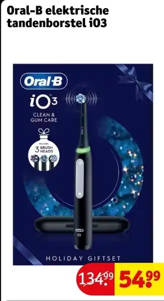 Kruidvat Oral-B elektrische tandenborstel i03 aanbieding