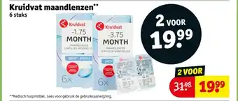 Kruidvat Kruidvat maandlenzen aanbieding