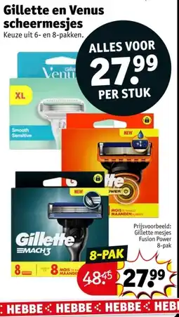 Kruidvat Gillette en Venus scheermesjes aanbieding