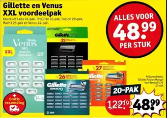 Kruidvat Gillette en Venus XXL voordeelpak aanbieding