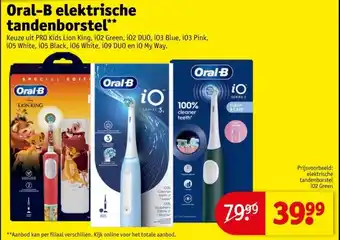 Kruidvat Oral-B elektrische tandenborstel aanbieding