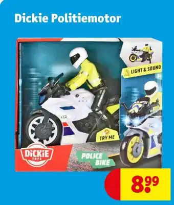 Kruidvat Dickie Politiemotor aanbieding