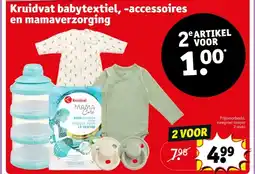 Kruidvat Kruidvat babytextiel, accessoires en mamaverzorging aanbieding