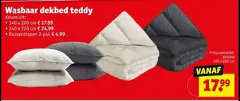 Kruidvat Wasbaar dekbed teddy aanbieding