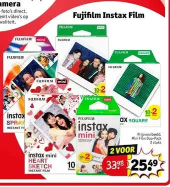 Kruidvat Fujifilm Instax Film aanbieding