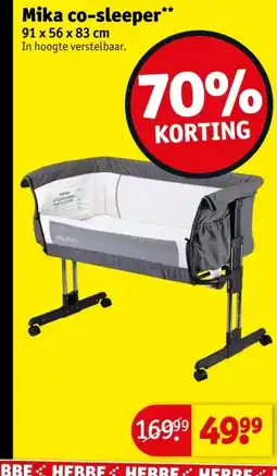 Kruidvat Mika co-sleeper aanbieding