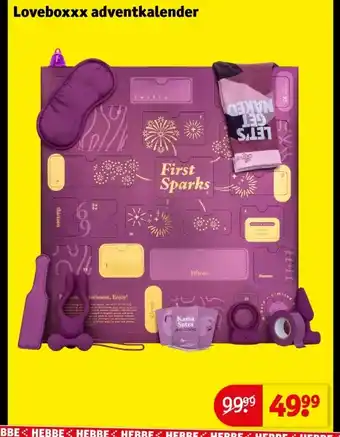 Kruidvat Loveboxxx adventkalender aanbieding