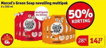 Kruidvat Marcel's Green Soap navulling multipak aanbieding