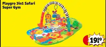 Kruidvat Playgro 3in1 Safari Super Gym aanbieding