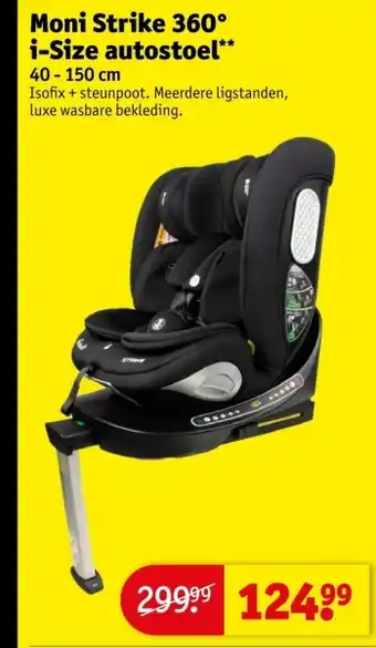 Kruidvat Moni Strike 360° i-Size autostoel aanbieding