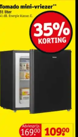 Kruidvat Tomado mini-vriezer aanbieding