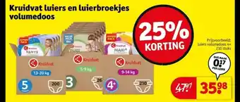 Kruidvat Kruidvat luiers en luierbroekjes volumedoos aanbieding
