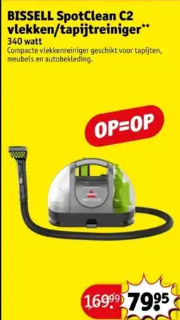 Kruidvat BISSELL SpotClean C2 vlekken/tapijtreiniger aanbieding