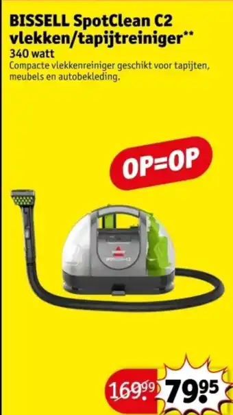 Kruidvat BISSELL SpotClean C2 vlekken/tapijtreiniger aanbieding