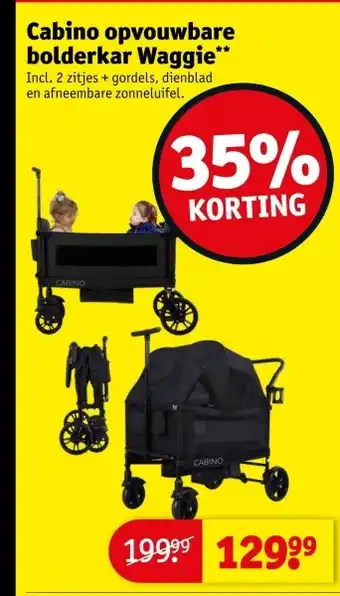 Kruidvat Cabino opvouwbare bolderkar Waggie aanbieding