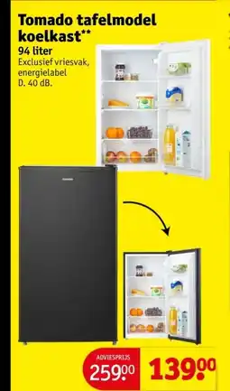 Kruidvat Tomado tafelmodel koelkast aanbieding