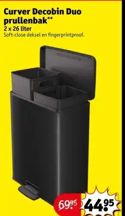 Kruidvat Curver Decobin Duo prullenbak aanbieding