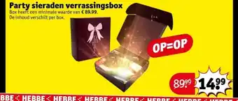 Kruidvat Party sieraden verrassingsbox aanbieding