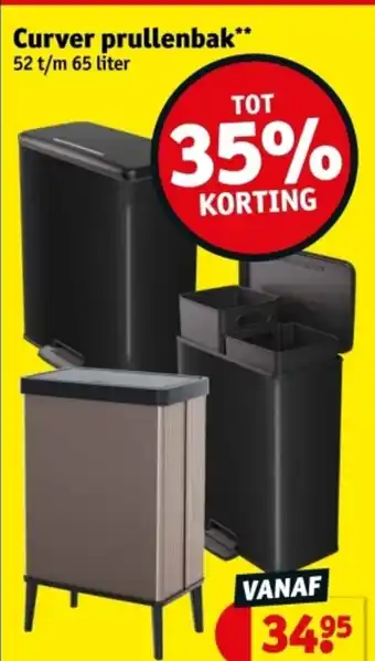Kruidvat Curver prullenbak aanbieding