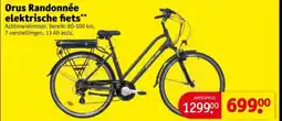 Kruidvat Orus Randonnée elektrische fiets aanbieding