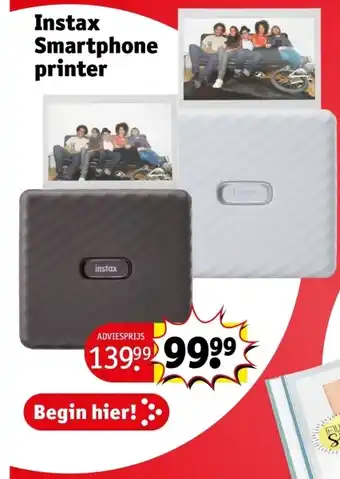 Kruidvat Instax Smartphone printer aanbieding
