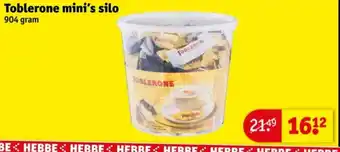 Kruidvat Toblerone mini's silo aanbieding