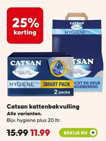 Pets Place Catsan kattenbakvulling aanbieding
