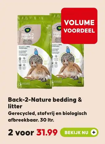 Pets Place Back-2-Nature bedding & litter aanbieding