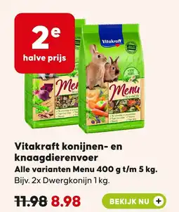 Pets Place Vitakraft konijnen en knaagdierenvoer aanbieding