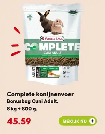 Pets Place Complete konijnenvoer aanbieding