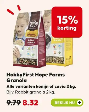 Pets Place HobbyFirst Hope Farms Granola aanbieding