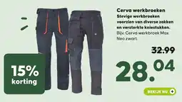 Pets Place Cerva werkbroeken aanbieding