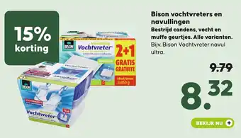 Pets Place Bison vochtvreters en navullingen aanbieding
