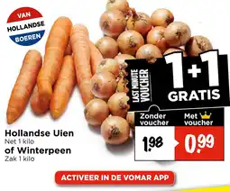 Vomar Voordeelmarkt Hollandse Uien of Winterpeen aanbieding