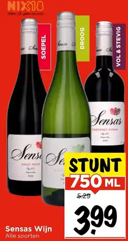 Vomar Voordeelmarkt Sensas Wijn aanbieding