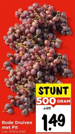 Vomar Voordeelmarkt Rode Druiven met Pit aanbieding